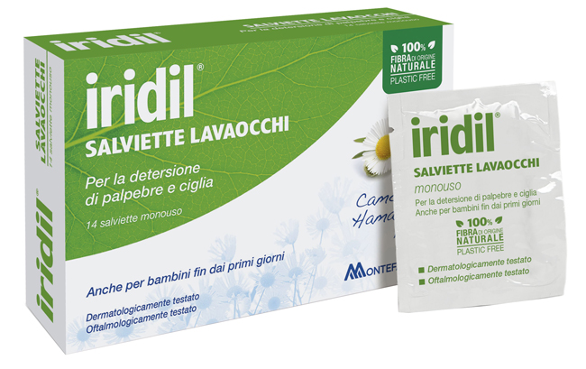 IRIDIL LAVAOCCHI 14 SALVIETTE MONOUSO - Farmacia Mortise