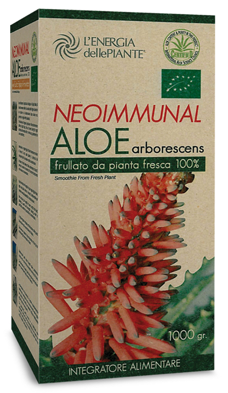 L'ENERGIA DELLE PIANTE NEOIMMUNAL ALOE ARBORESCENS SUCCO PIANTA FRESCA 100% 1 KG - Farmacia Mortise