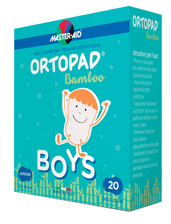 CEROTTO OCULARE PER ORTOTTICA ORTOPAD BOYS 5X6,7 CM 20 PEZZI - Farmacia Mortise