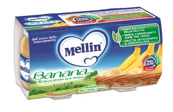 MELLIN OMOGENEIZZATO BANANA 100 G 2 PEZZI - Farmacia Mortise