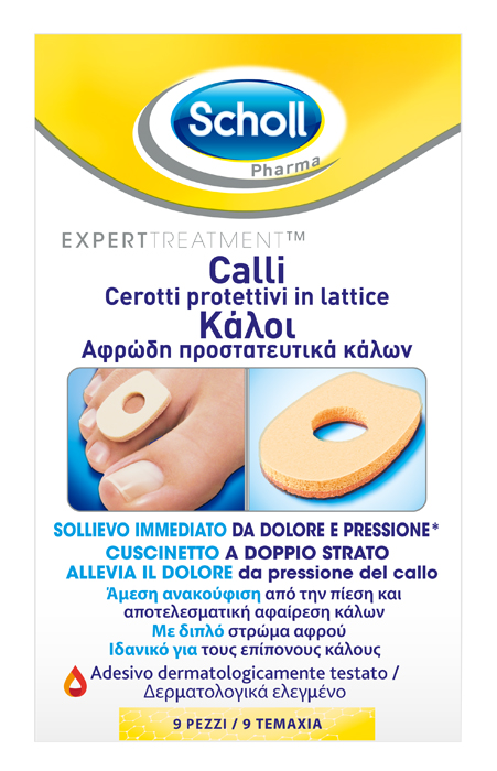 CEROTTO PROTETTIVO PER CALLI SCHOLL IN LATTICE 9 PEZZI - Farmacia Mortise