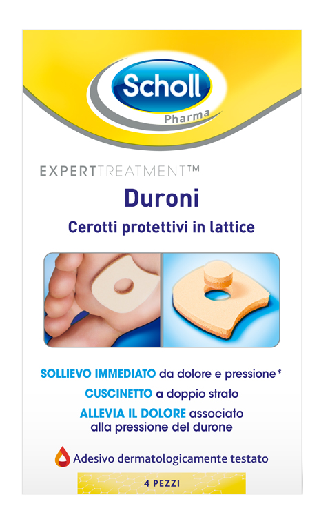 CEROTTO PROTETTIVO PER DURONI SCHOLL IN LATTICE 4 PEZZI - Farmacia Mortise