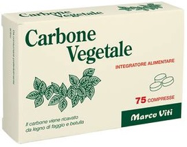 CARBONE VEGETALE 25 COMPRESSE - Farmacia Mortise