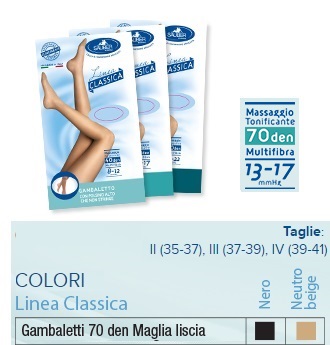 SAUBER GAMBALETTO 70 MAGLIA LISCIA NERO 4 LINEA CLASSICA - Farmacia Mortise