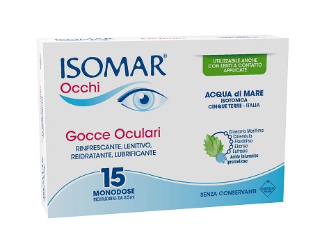 ISOMAR OCCHI GOCCE OCULARI ALL'ACIDO IALURONICO 0,20% 15 FLACONCINI - Farmacia Mortise