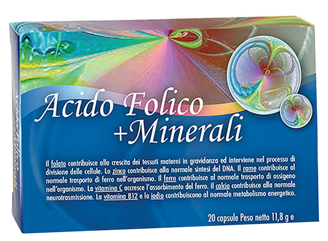ACIDO FOLICO + MINERALI 20 CAPSULE - Farmacia Mortise