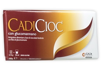 CADICIOC TAVOLETTA FONDENTE CON GLUCOMANNANO 100 G - Farmacia Mortise