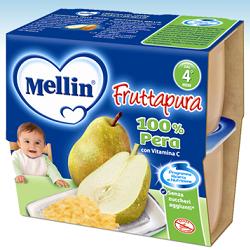 MELLIN FRUTTA PURA PERA 100 G 4 PEZZI - Farmacia Mortise