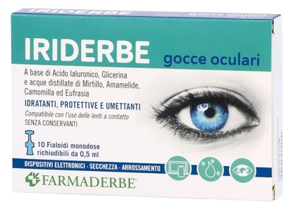 IRIDERBE GOCCE OCULARI MONODOSI 10 FLACONCINI DA 0,5ML - Farmacia Mortise