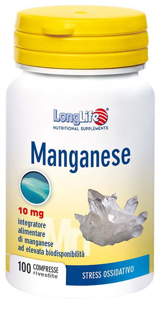 LONGLIFE MANGANESE 10 MG 100 COMPRESSE - Farmacia Mortise