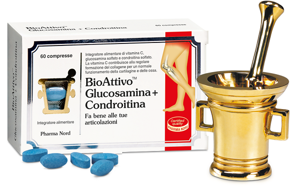 BIOATTIVO GLUCOSAMINA + CONDROITINA 60 COMPRESSE - Farmacia Mortise