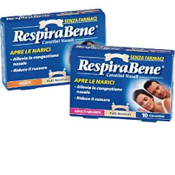 CEROTTO NASALE CLASSICO ADULTI RESPIRA BENE 10 PEZZI - Farmacia Mortise