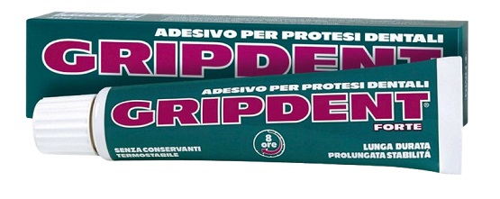 GRIPDENT FORTE ADESIVO PER PROTESI DENTARIA 40 G - Farmacia Mortise