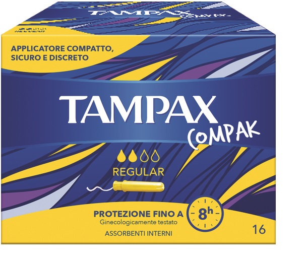 TAMPAX COMPAK REGULAR 16 PEZZI - Farmacia Mortise