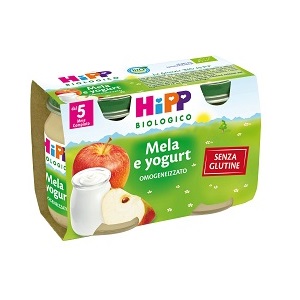 HIPP BIO HIPP BIO OMOGENEIZZATO MELA YOGURT 2X125 G - Farmacia Mortise