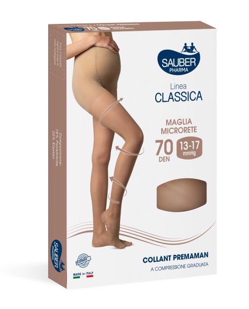 SAUBER COLLANT PREMAMAN 140 DENARI MAGLIA MICRORETE NEUTRO BEIGE 5 LINEA CLASSICA - Farmacia Mortise