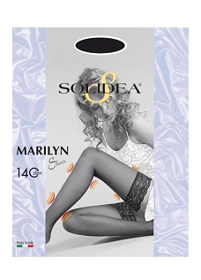 MARILYN 140 SHEER CALZA AUTOREGGENTE NERO 2 - Farmacia Mortise
