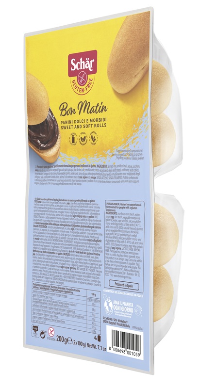 SCHAR BON MATIN PANINI DOLCI E MORBIDI SENZA LATTOSIO 2 PEZZI DA 100 G - Farmacia Mortise