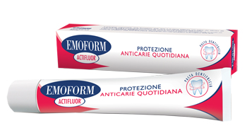 EMOFORM ACTIFLUOR DENTIFRICIO 75 ML - Farmacia Mortise