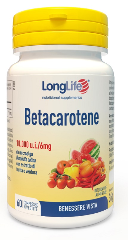 LONGLIFE BETACAROTENE 60 COMPRESSE - Farmacia Mortise