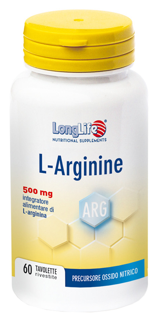 LONGLIFE L-ARGININE 60 TAVOLETTE RIVESTITE DA 900 MG - Farmacia Mortise
