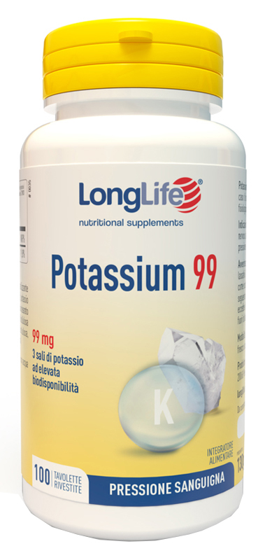 LONGLIFE POTASSIUM 99 100 TAVOLETTE RIVESTITE - Farmacia Mortise