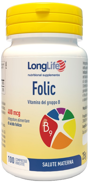 LONGLIFE FOLIC 400 MCG 100 COMPRESSE - Farmacia Mortise