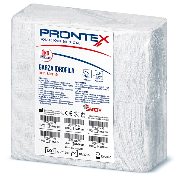 PRONTEX GARZA 10X10CM 1KG - Farmacia Mortise
