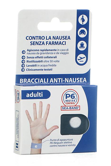BRACCIALE ANTI NAUSEA PER ADULTI P6 NAUSEA CONTROL 2 PEZZI - Farmacia Mortise