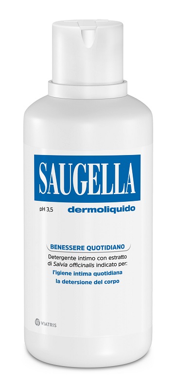 SAUGELLA DERMOLIQUIDO PH 3,5 DETERGENTE INTIMO BENESSERE QUOTIDIANO 500 ML - Farmacia Mortise