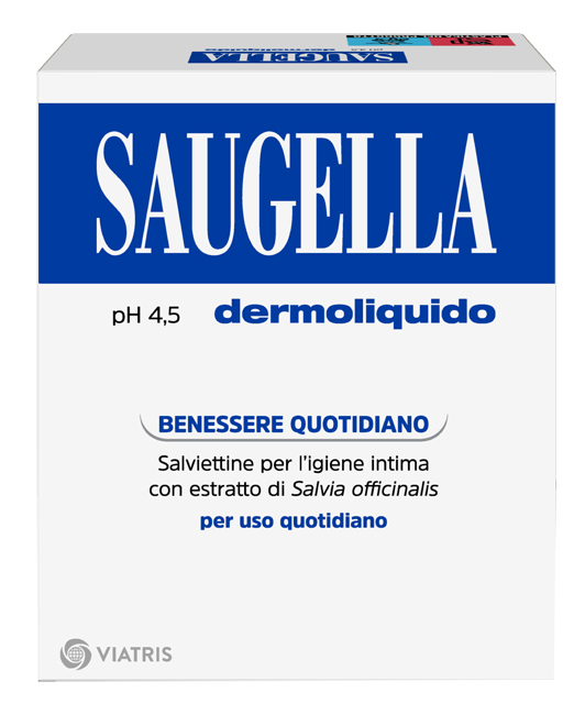 SAUGELLA DERMOLIQUIDO PH 4,5 SALVIETTINE IGIENE INTIMA BENESSERE QUOTIDIANO 10 PEZZI - Farmacia Mortise