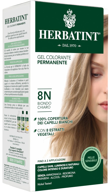 HERBATINT 8N BIONDO CHIARO 150 ML - Farmacia Mortise