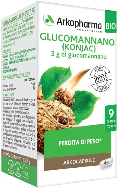 ARKO CAPSULE GLUCOMANNANO BIO 45 CAPSULE - Farmacia Mortise