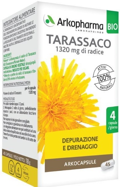ARKO CAPSULE TARASSACO BIO 45 CAPSULE - Farmacia Mortise