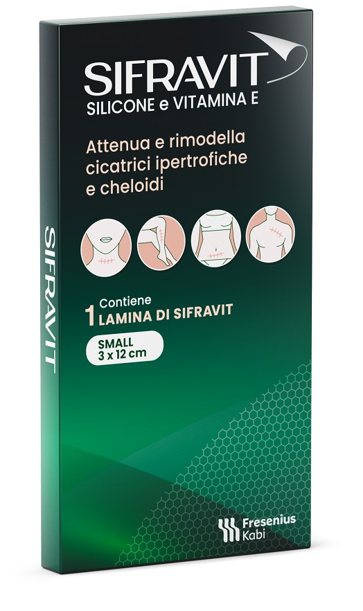 SIFRAVIT PLACCA SILICONE 3X12 CM SMALL 1 PEZZO - Farmacia Mortise