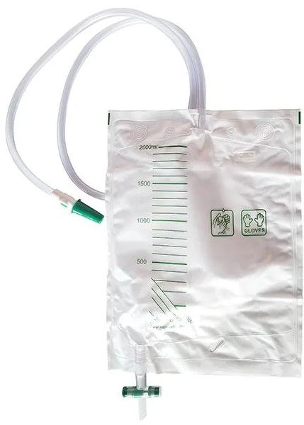 SACCA DRENAGGIO URINARIO A CIRCUITO CHIUSO, CAPACITA' 2000ML, GRADUATA, TUBO DI COLLEGAMENTO LARGO PER PREVENIRE LE INFEZIONI. PORT PER IL PRELIEVO DI URINA. VALVOLA ANTIREFLUSSO - Farmacia Mortise