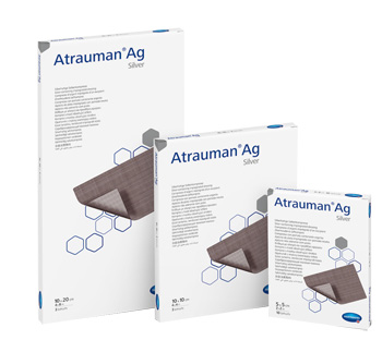MEDICAZIONE CON ARGENTO ATRAUMAN AG 5X5CM 10 PEZZI - Farmacia Mortise