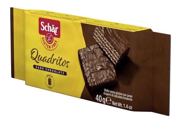 SCHAR QUADRITOS WAFER CON CACAO RICOPERTI DI CIOCCOLATO FONDENTE 40 G - Farmacia Mortise