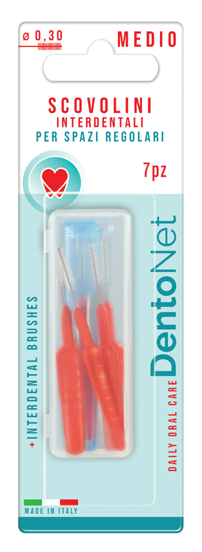 DENTONET SCOVOLINI MANUALI MEDI 7 PEZZI - Farmacia Mortise