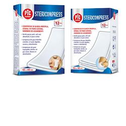 GARZA PIC STERICOMPRESS 36X40 CM 12 PEZZI - Farmacia Mortise