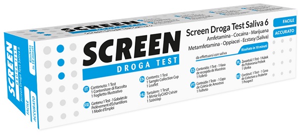 SCREEN DROGA TEST SALIVA 6 DROGHE - Farmacia Mortise