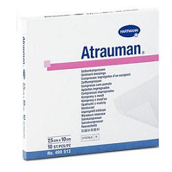GARZA ATRAUMAN 5X5CM 10 PEZZI - Farmacia Mortise