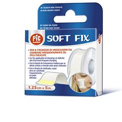CEROTTO IN ROCCHETTO PIC SOFT FIX TESSUTO NON TESSUTO 1,25X500 CM CON FUSTELLA - Farmacia Mortise