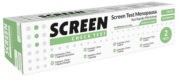 SCREEN TEST RAPIDO FSH/MENOPAUSA URINA 2 PEZZI - Farmacia Mortise
