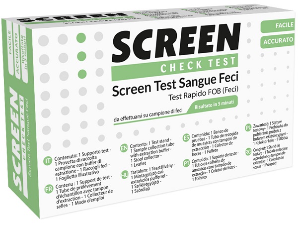 SCREEN TEST RAPIDO PRESENZA DI SANGUE OCCULTO NELLE FECI SCREEN TEST FOB - Farmacia Mortise