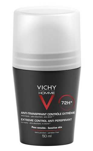 VICHY HOMME DEO ROLL-ON ANTI-TRASPIRANTE 50 ML - Farmacia Mortise