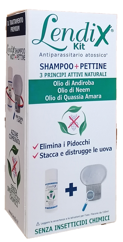 LENDIX KIT SHAMPOO 150ML + PETTINE PREMIUM ANTIPIDOCCHI - Farmacia Mortise