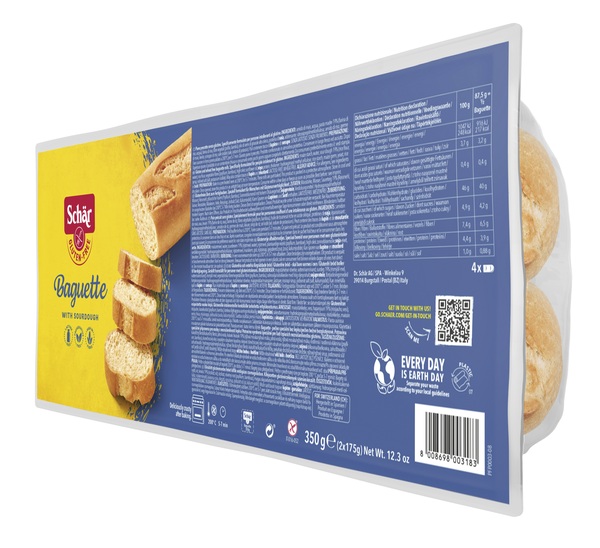 SCHAR BAGUETTE SENZA LATTOSIO 2 X 175 G - Farmacia Mortise