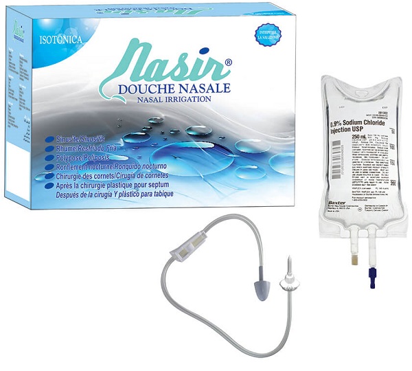 NASIR DOCCIA NASALE CON SOLUZIONE FISIOLOGICA ISOTONICA 6 SACCHE 500 ML + 1 BLISTER - Farmacia Mortise