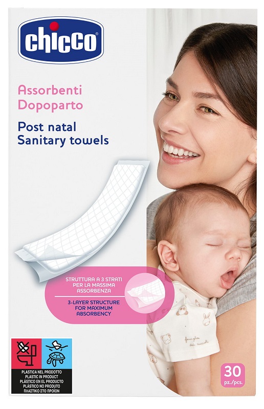 CHICCO ASSORBENTI PROTECTION POSTPARTO 30 PEZZI - Farmacia Mortise